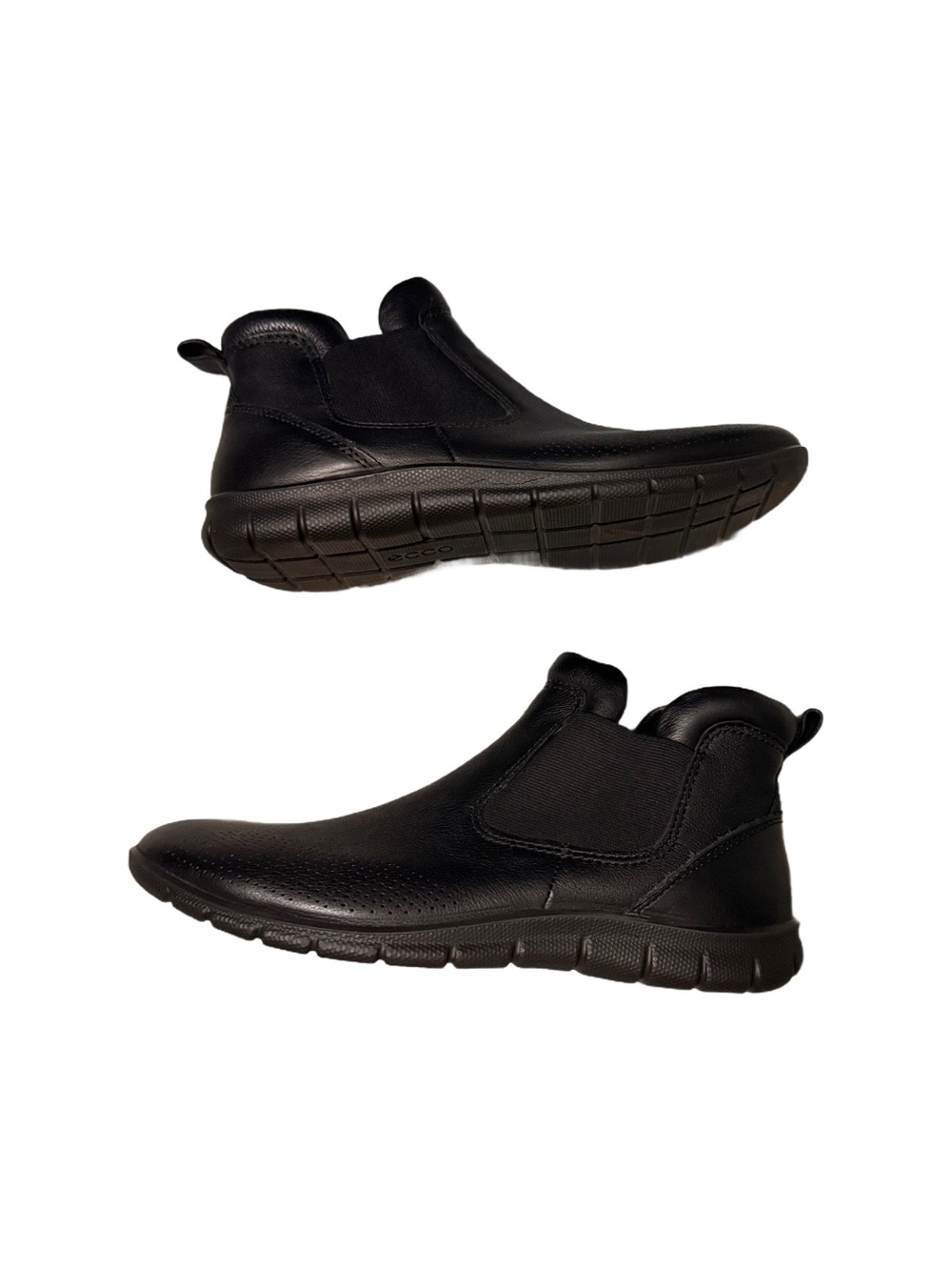 Ecco Aetrex women’s  Black Chukka Slip-On Boots ankle